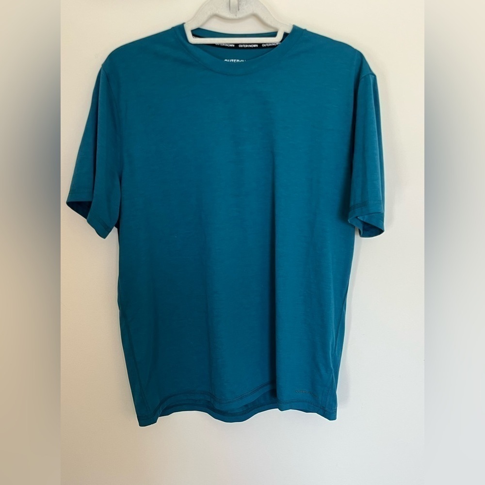 Outerknown Active Green Teal Short Sleeve T-shirt size Large